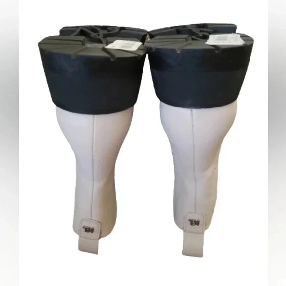 Sporty 11 Combat Ivory Grung Lugsole Platform Chelsea Leather Ankle Boot - Picture 3 of 9